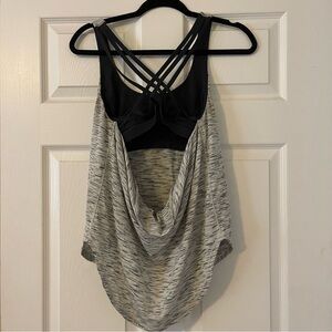 Lululemon Athletica Black and Gray Women's Top